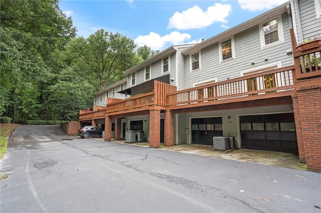 Townhome overlooks the properties