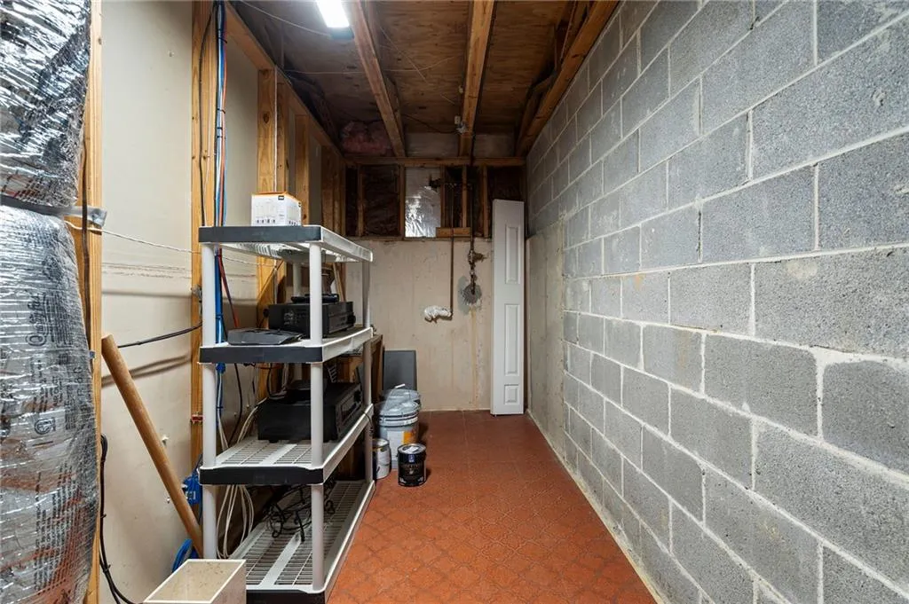 Storage closet off the