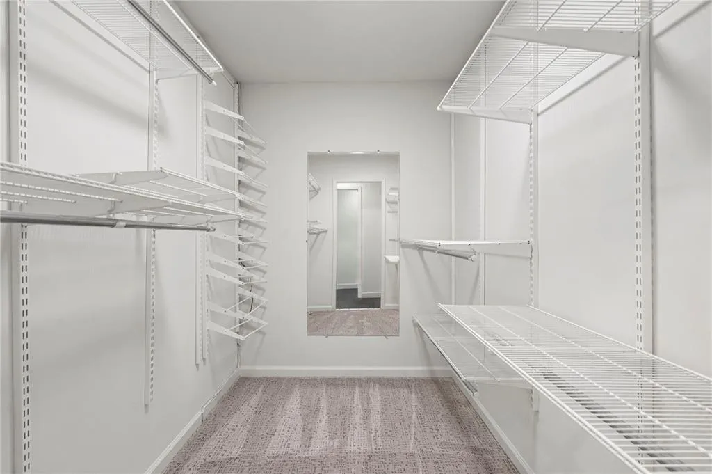 Oversized primary closet round out the primary suite