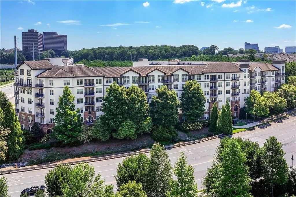 Drone / aerial view of apartment complex