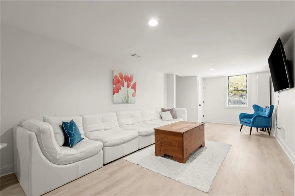 Basement rec room