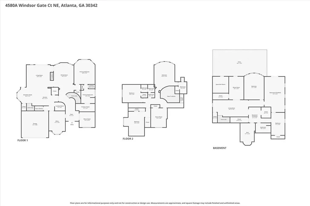 Combined floorplan