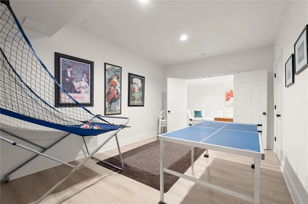 Basement gameroom