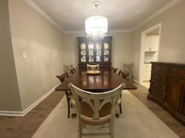 Dining Room open to Living area