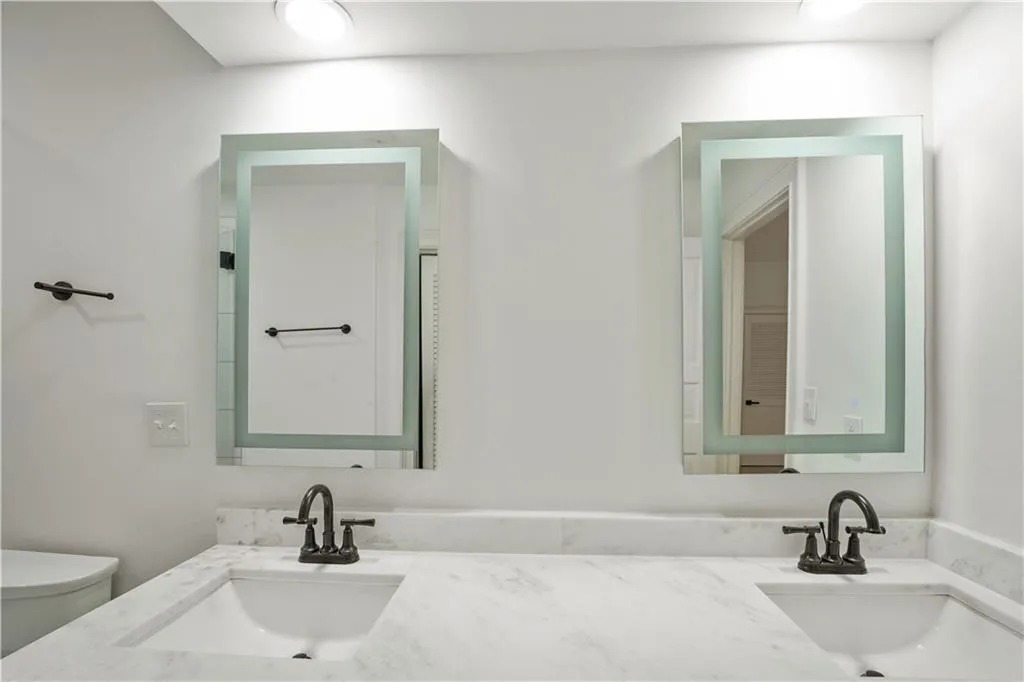 Bathroom with double vanity