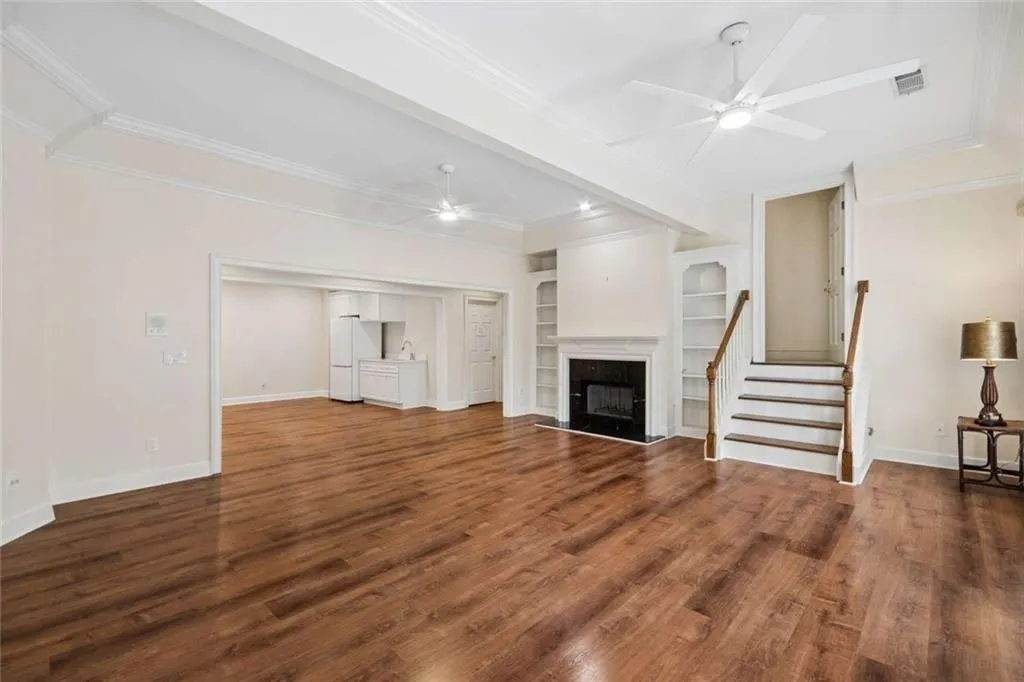 Terrace level living space could function as separate living quarters.