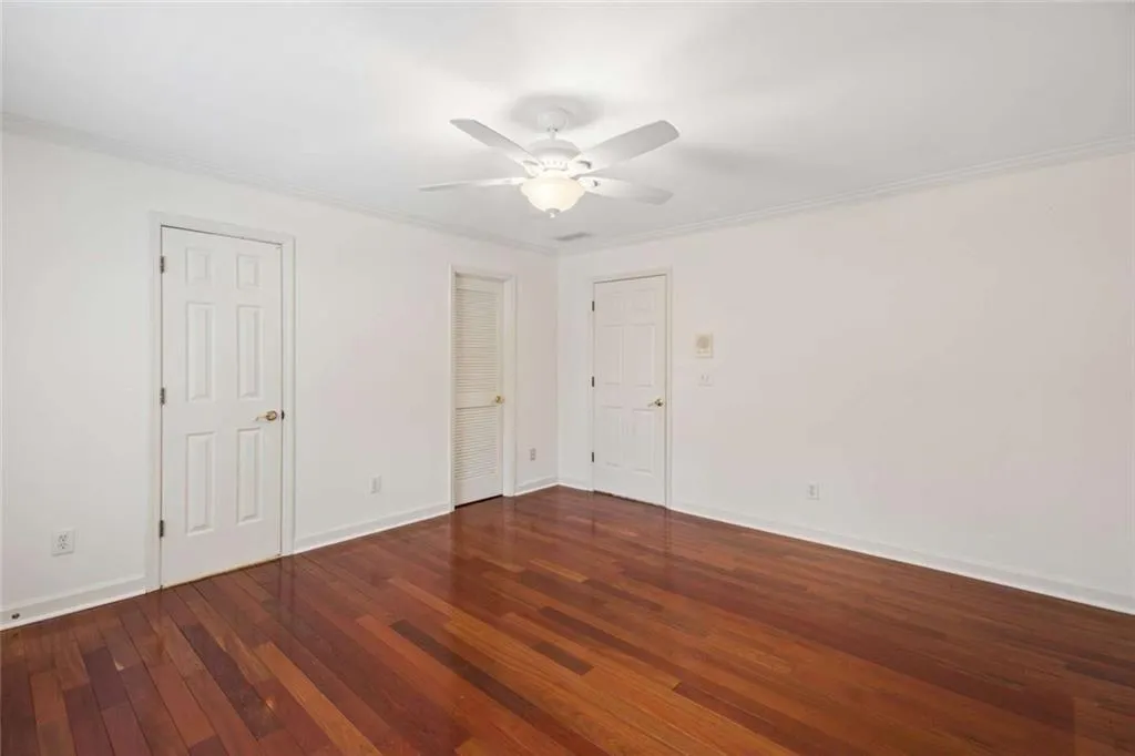 One of three upstairs bedrooms.