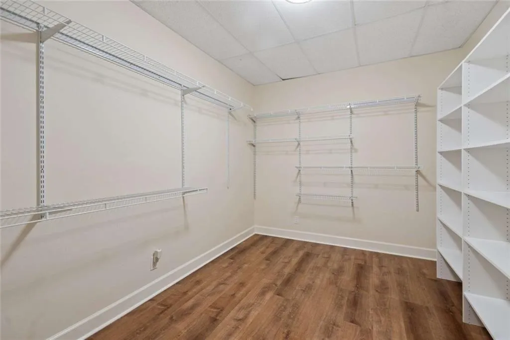 Terrace level bedroom closet OR massive storage closet or craft room.