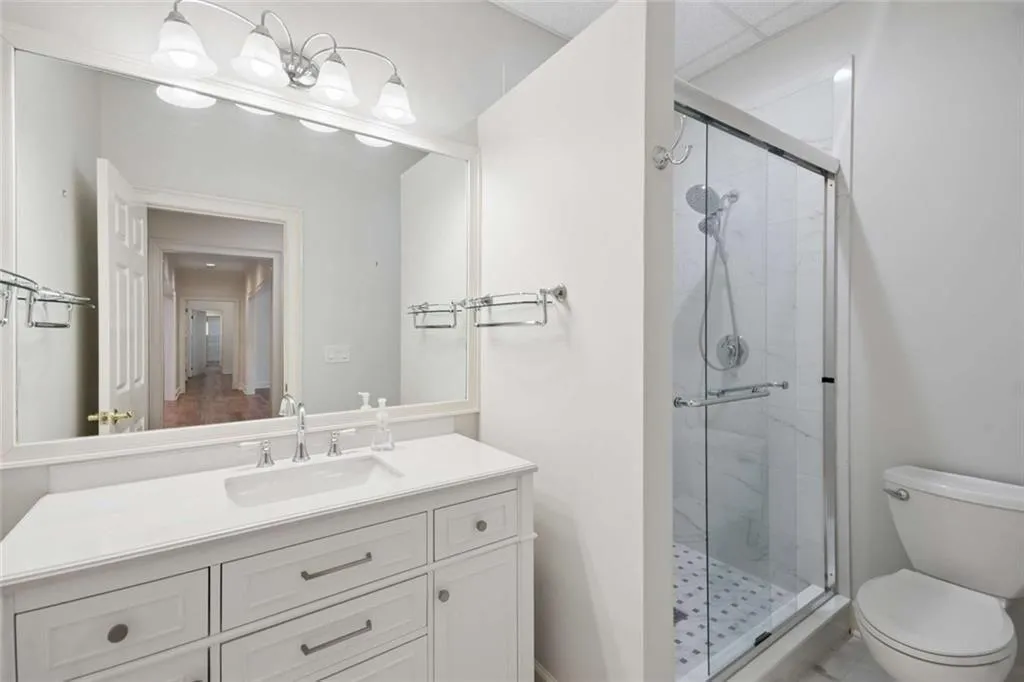 Terrace level bathroom.