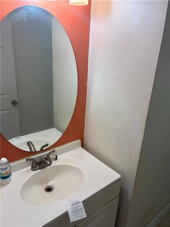 Half bathroom on main  featuring vanity
