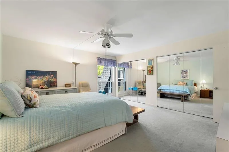 Primary bedroom is very large with 2 closets.