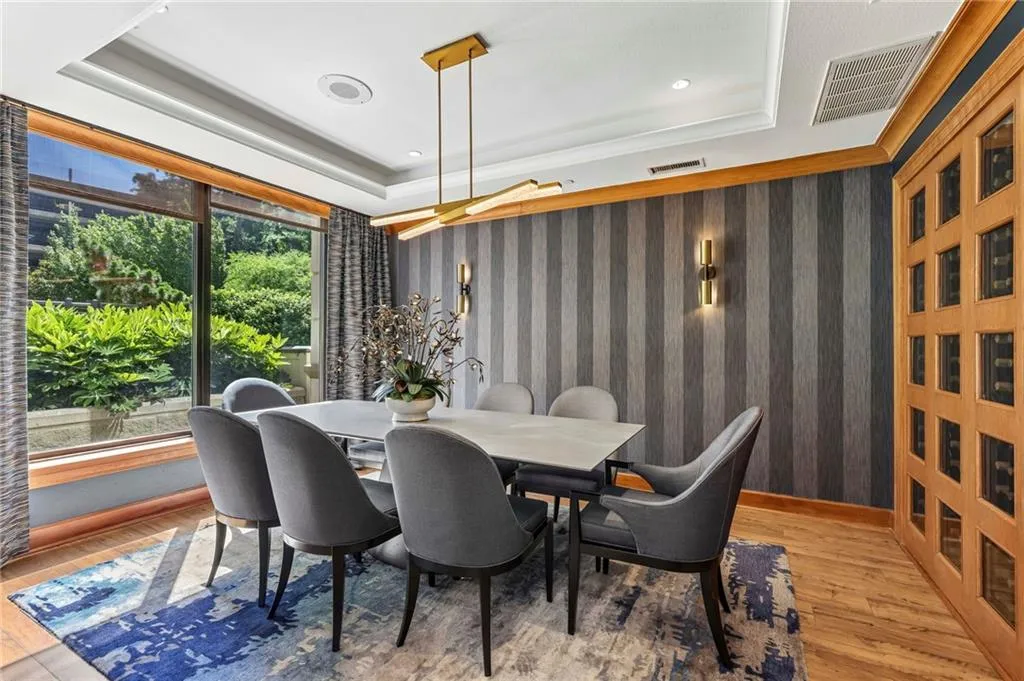 Dining room for extra entertaining space.  3105 includes wine storage as welll.