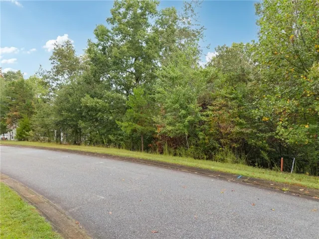 View of asphalt street featuring curbs