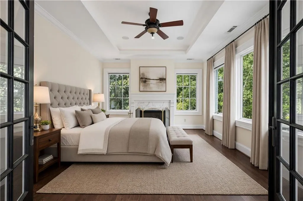 Virtually staged with bed but could also be a sitting room within the Primary Suite