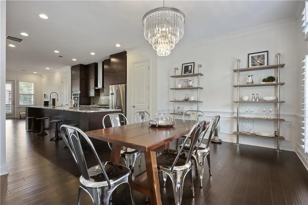 Dining area- view to kitchen.