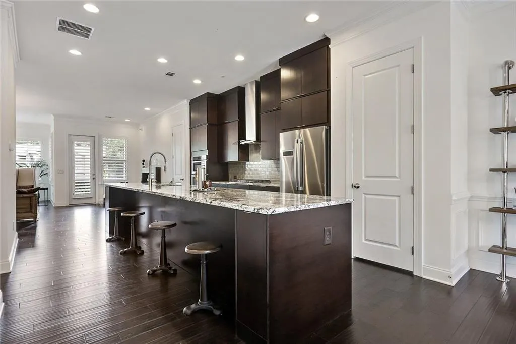 Kitchen view from dining.