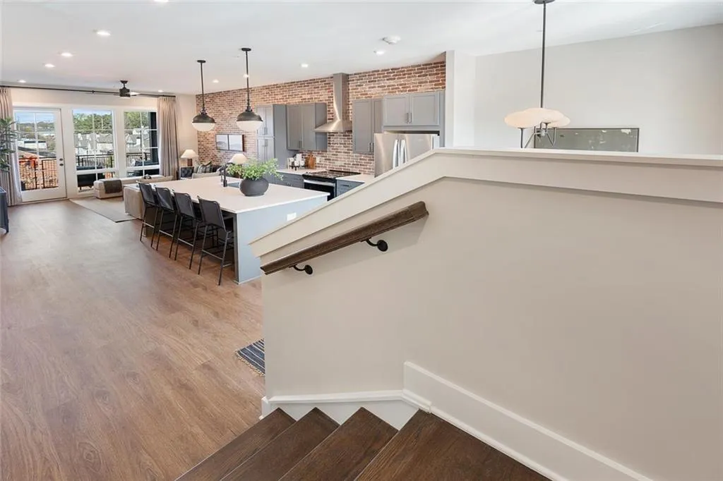 Photo of a model home kitchen. Colors and finishes will vary