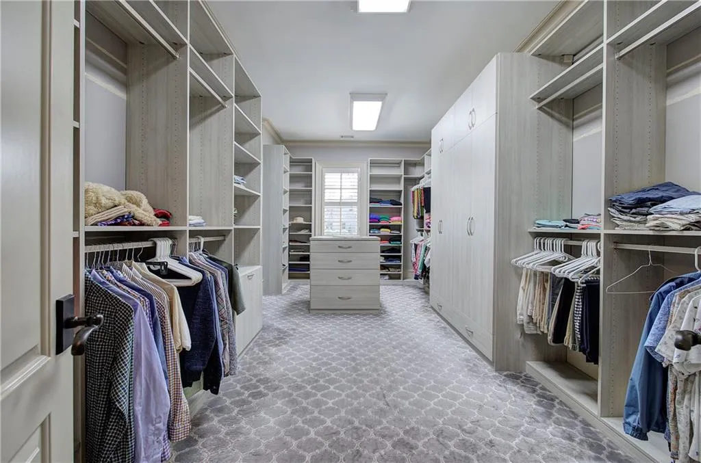 View of spacious closet