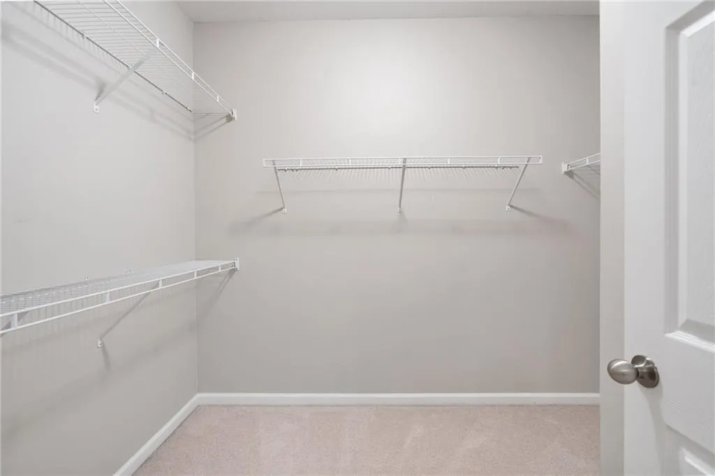 Two spacious closets in owners suite