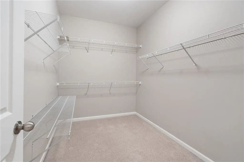 Two spacious closets in owners suite