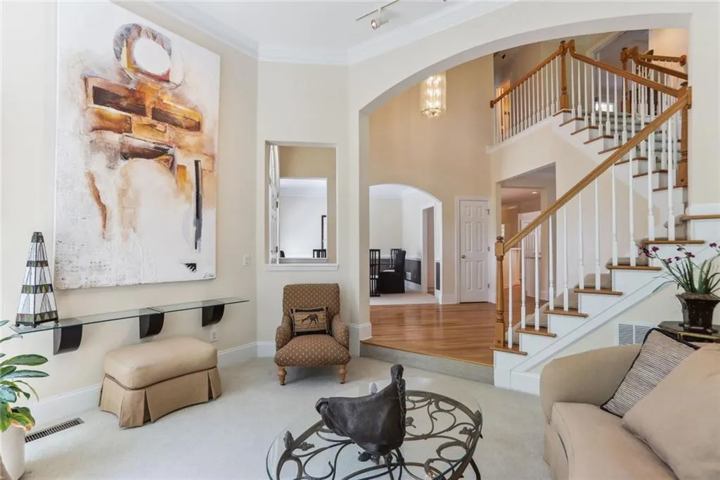 795 Spalding Heights Drive~ This view of the Living Room shows the stunning lines