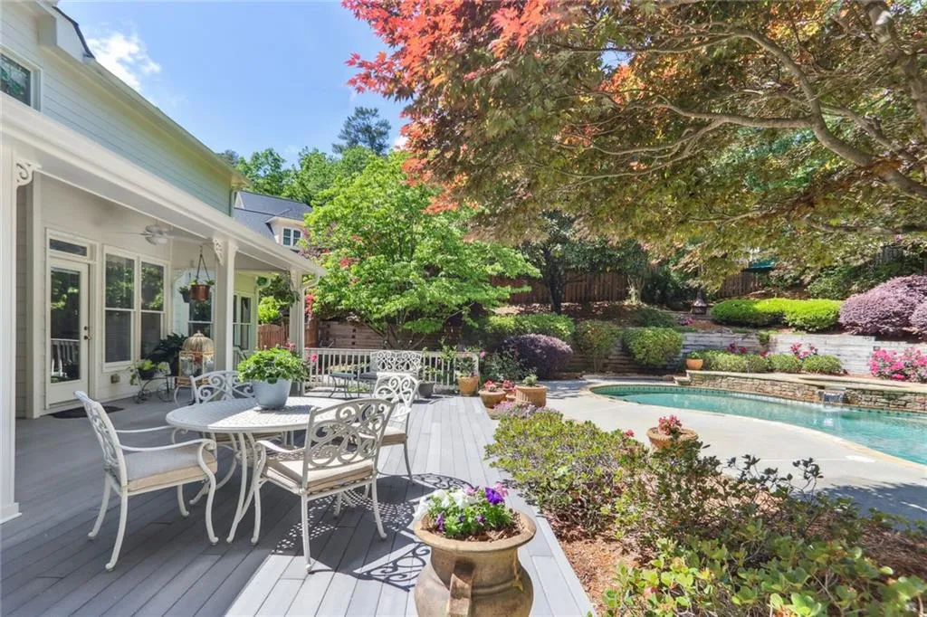 795 Spalding Heights Drive~ An alternate view of the backyard from the porch.
