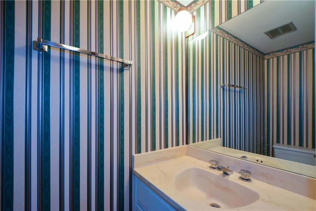 Bathroom featuring vanity