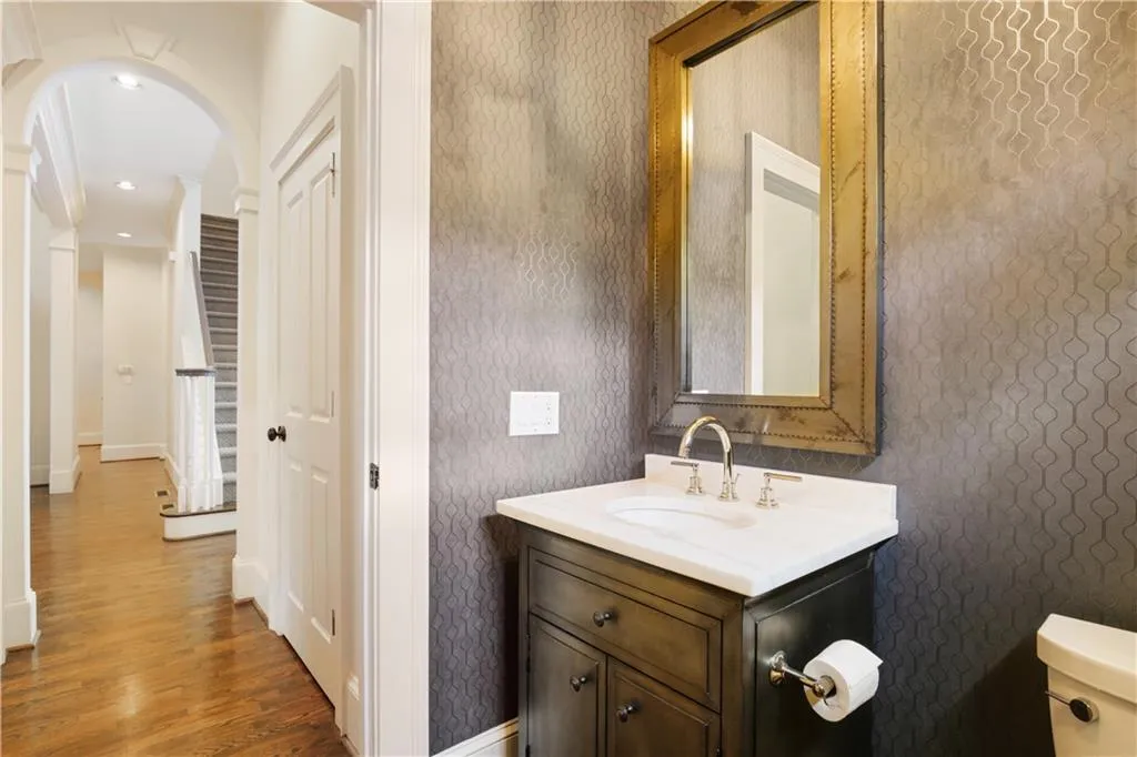 Formal powder room.
