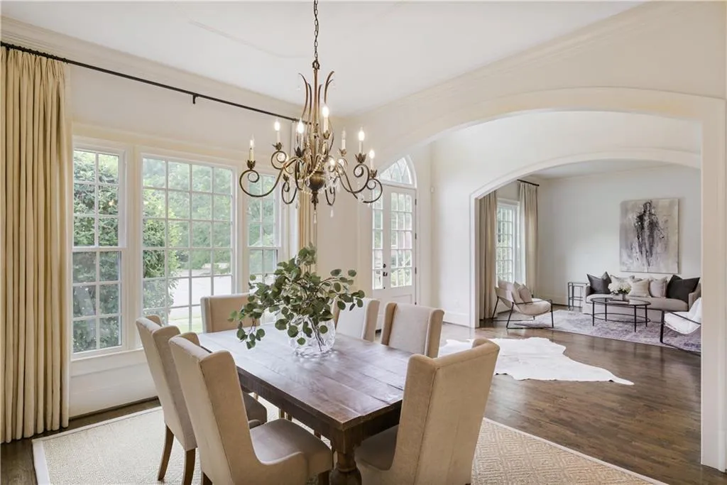 Formal dining room adjacent to the kitchen.