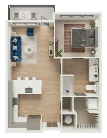 View of room layout
