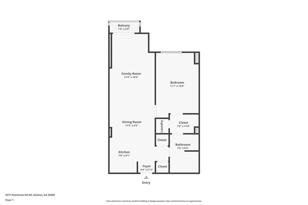 2277 Peachtree Road Ne Unit 608, Atlanta, Georgia 30309, 1 Bedroom Bedrooms, ,1 BathroomBathrooms,Residential,For Sale,2277 Peachtree Road Ne Unit 608,7535618