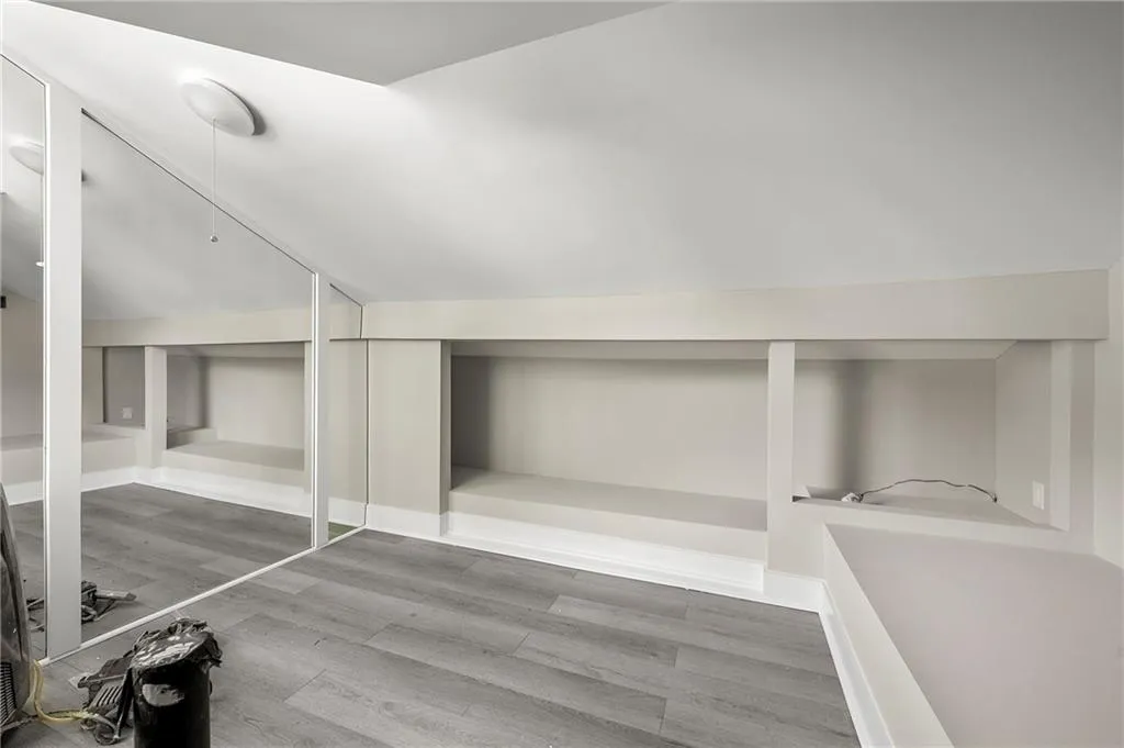 Converted attic area into a bonus office or storage