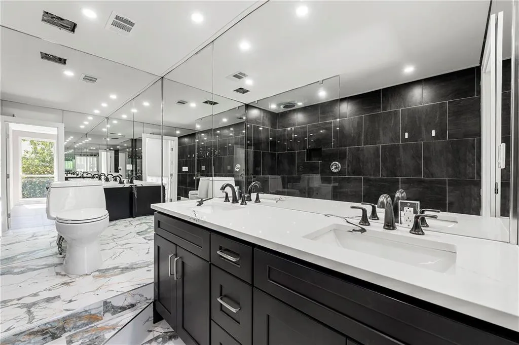 Another view of the double vanities