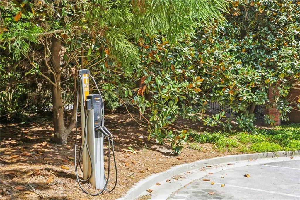View of exterior details car chargers