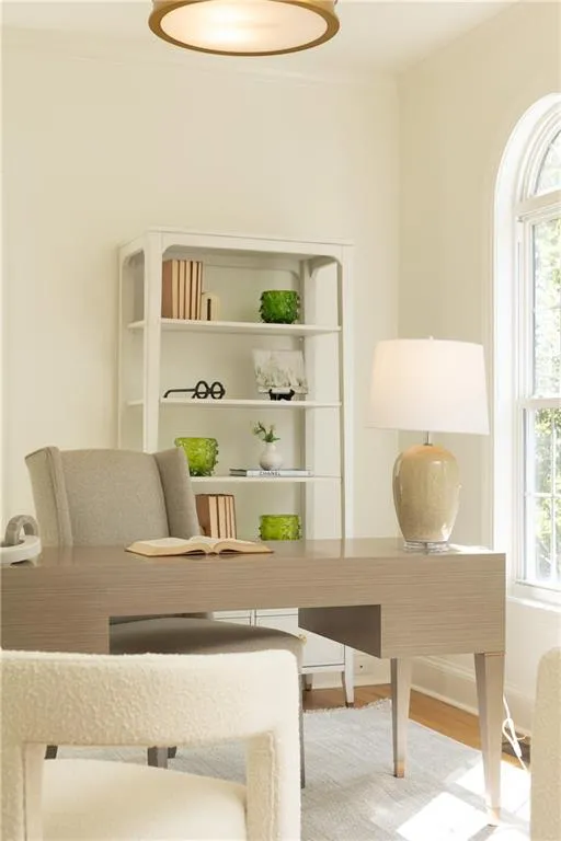 neutral and light color palette throughout main level