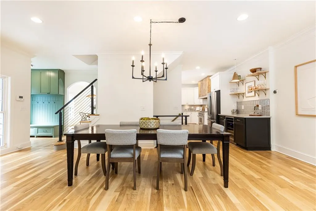 Floor plan is open throughout main level spaces