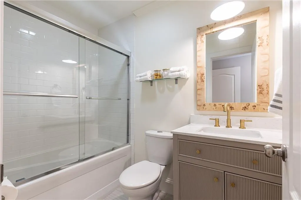 Upstairs Bathroom 2 has a tub/bath combo