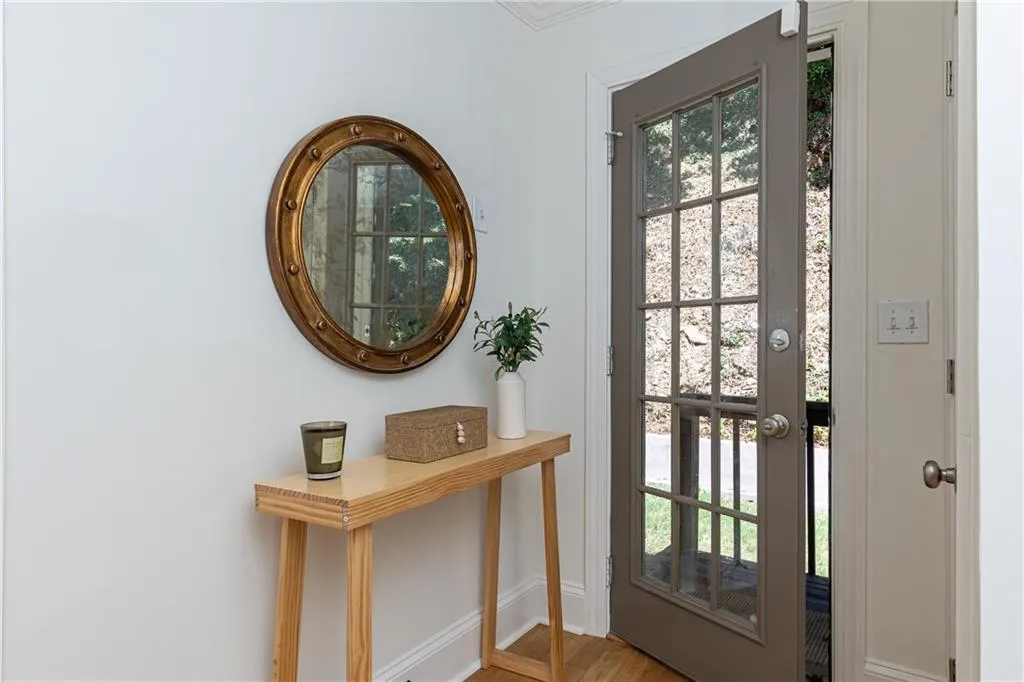 Upper level hall way leads to backyard access