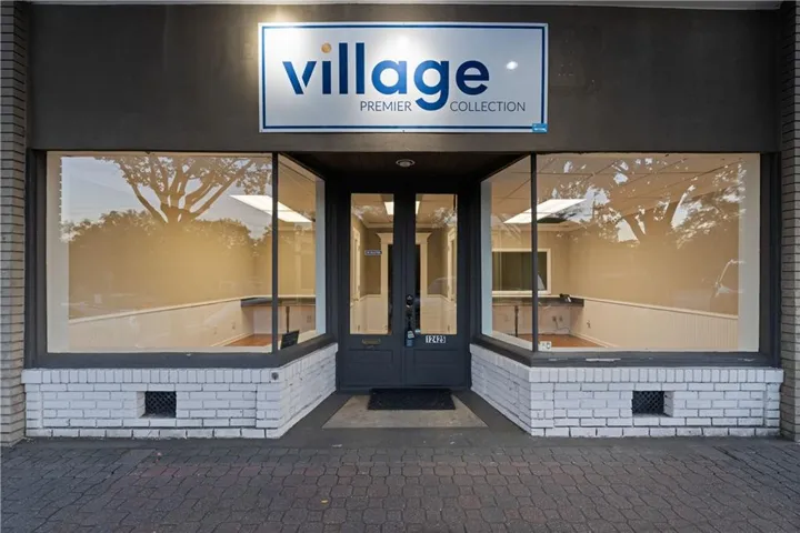 View of exterior entry featuring french doors