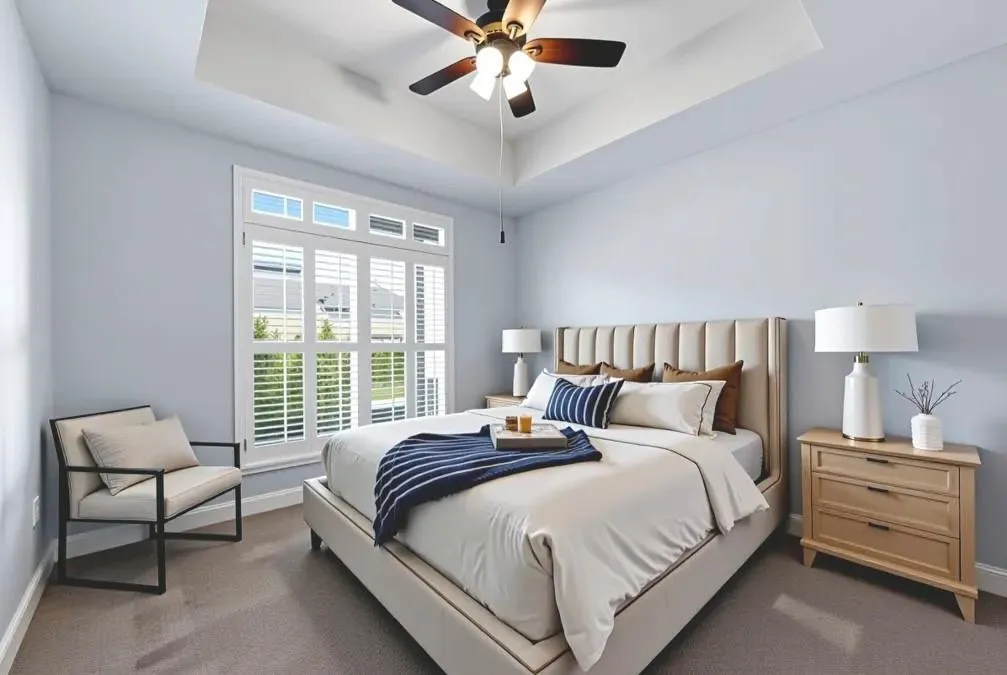 Bedroom 2 with ensuite- Virtually staged