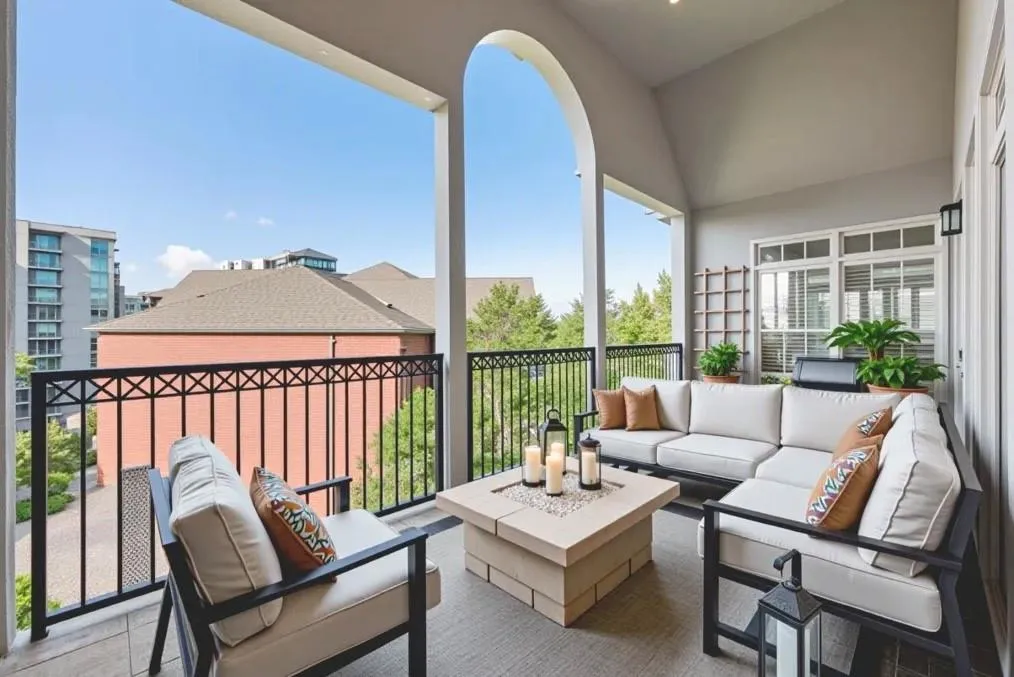 Large balcony- Virtually Staged