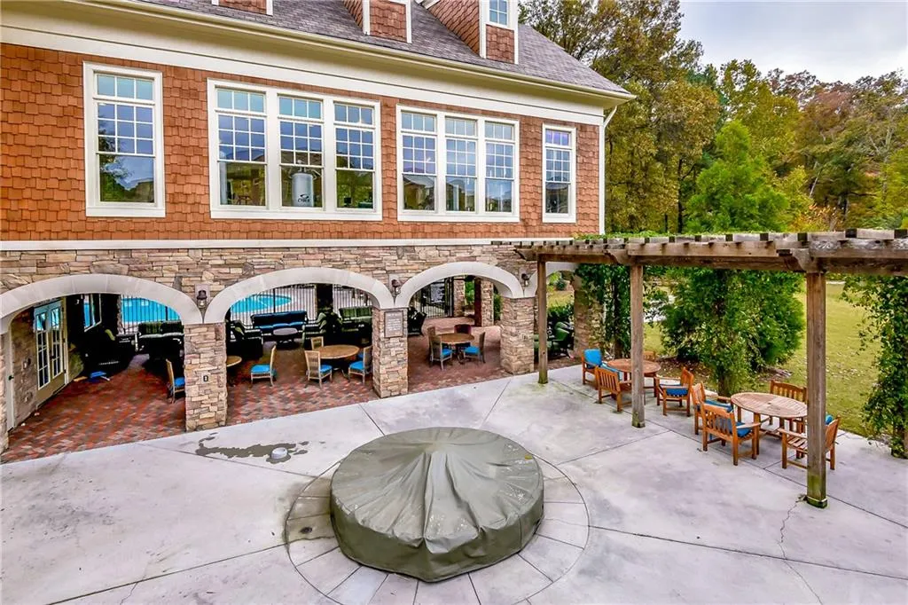 View of patio / terrace with a pergola
