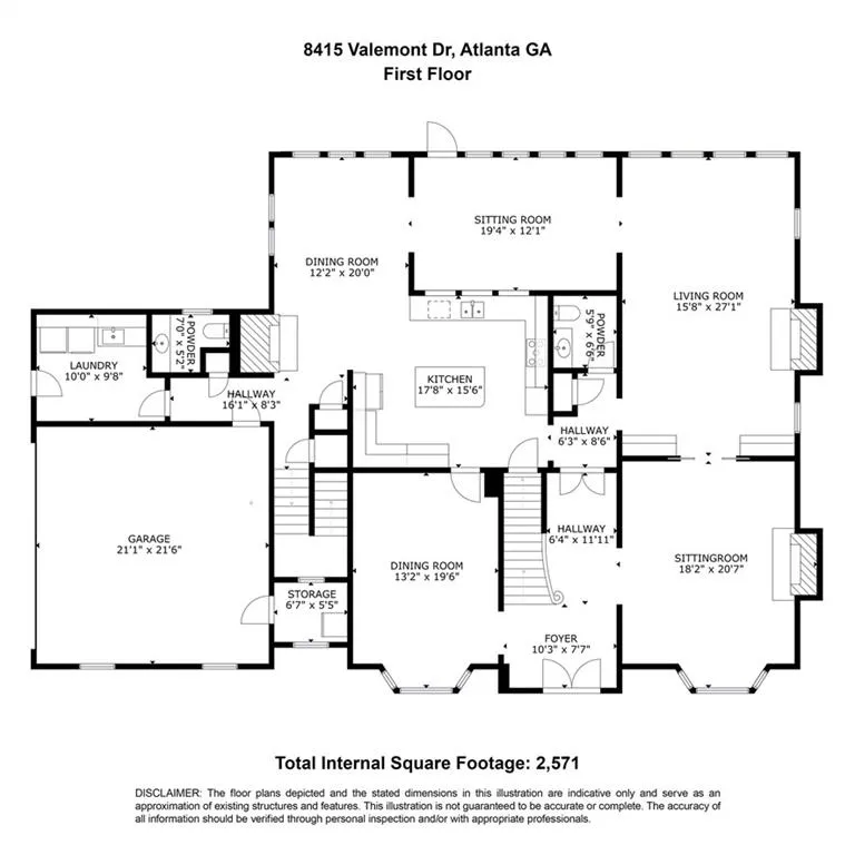 8415 Valemont Drive, Sandy Springs, Georgia 30350, 5 Bedrooms Bedrooms, ,4 BathroomsBathrooms,Residential,Sold,8415 Valemont Drive,7175892