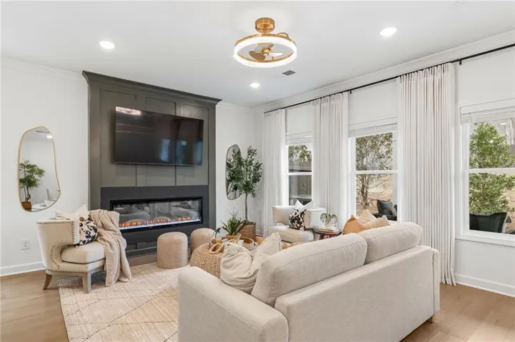 Cozy up to a Modern Sleek Fireplace