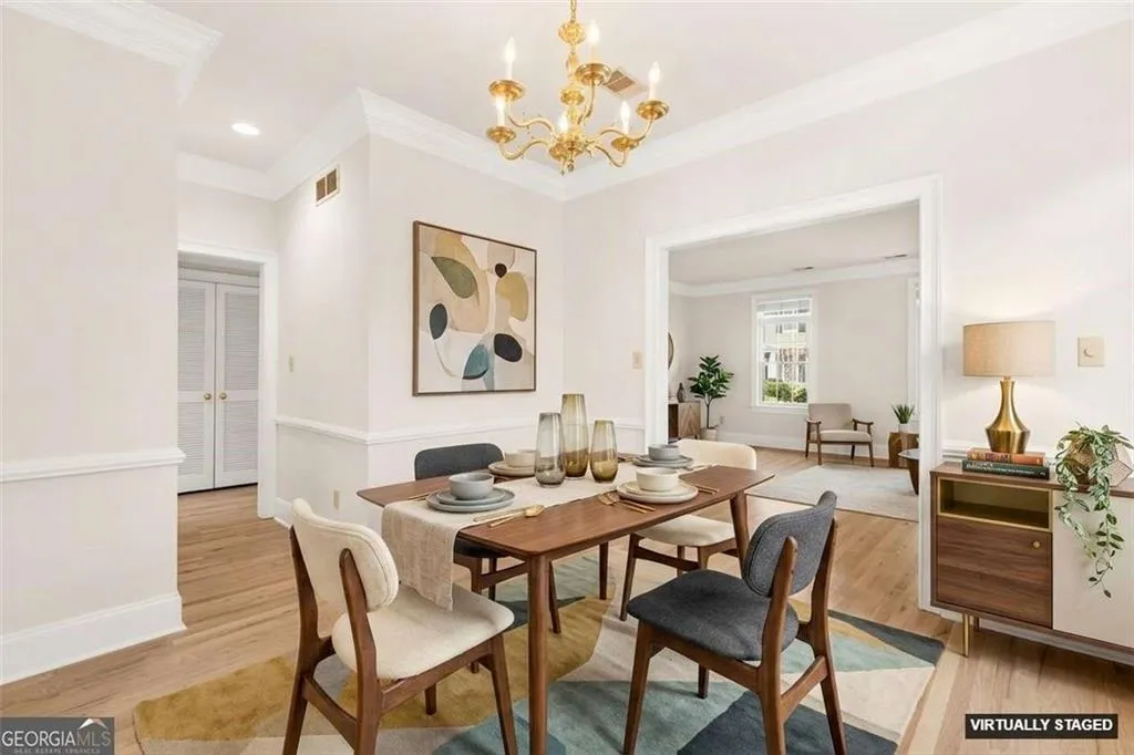 Spacious dining room