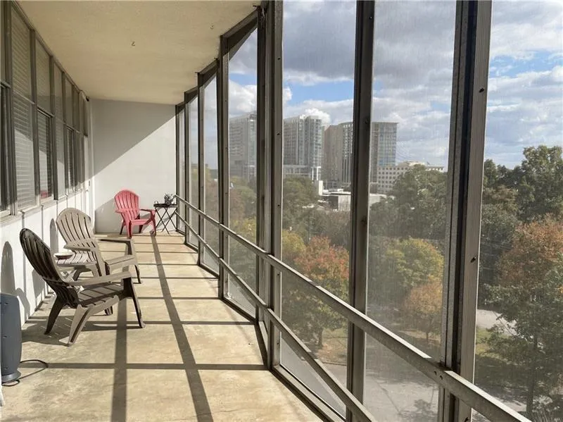View of screened porch