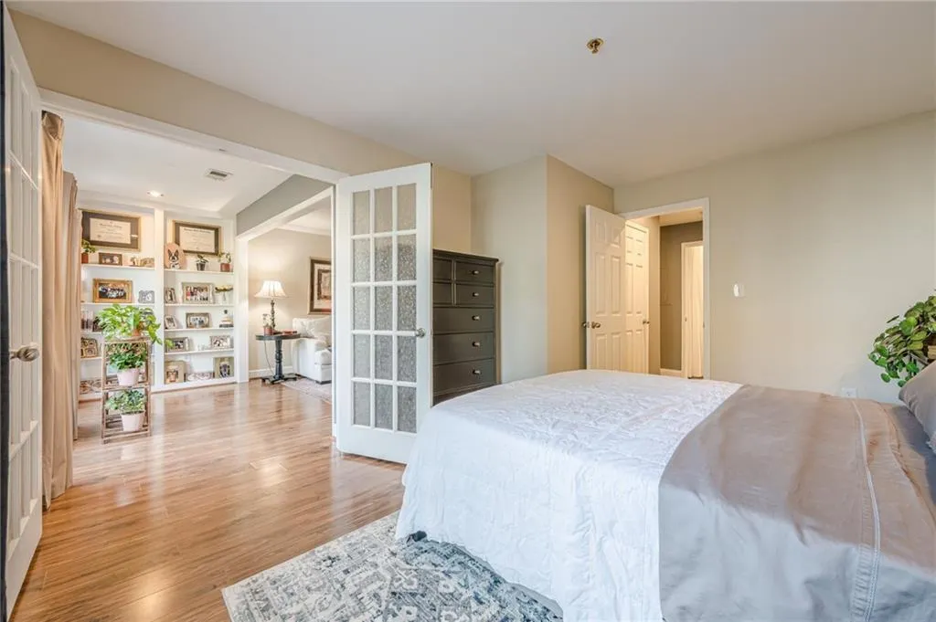 Bedroom featuring light wood-style floors