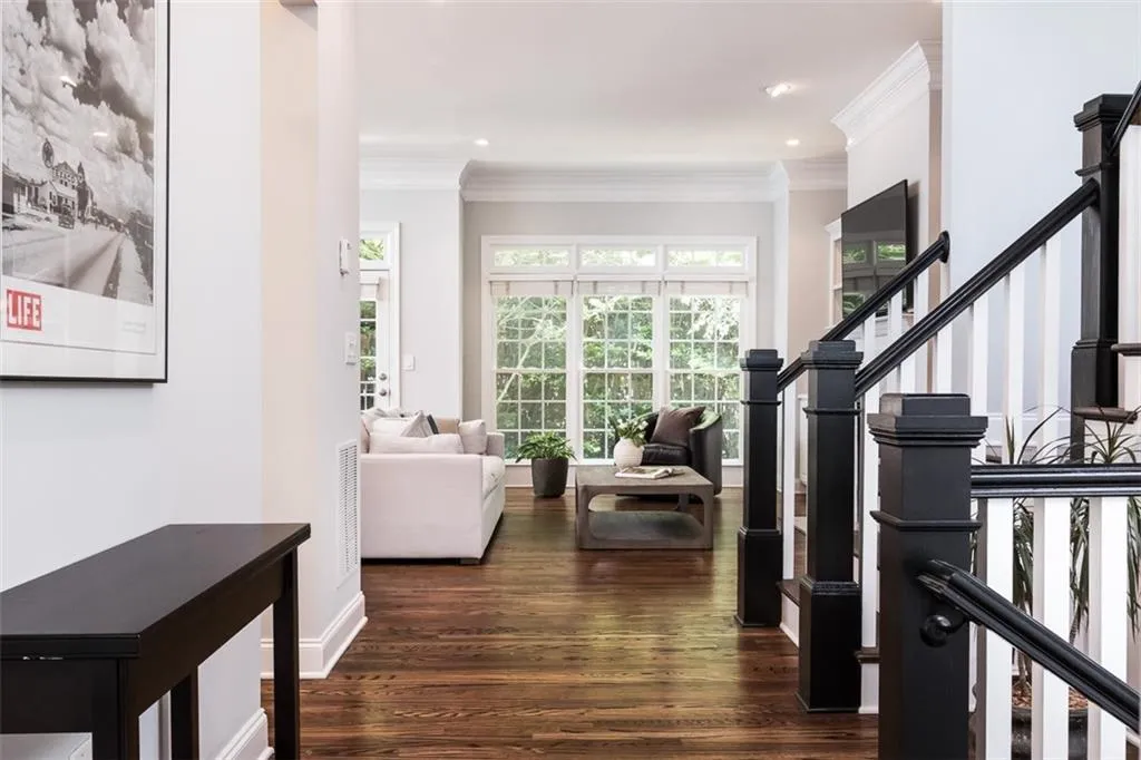 Recently renovated in up-to-date colors. View on main level toward 