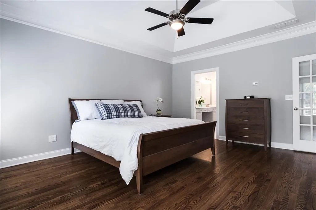 Another view of the master suite looking into the master bath.