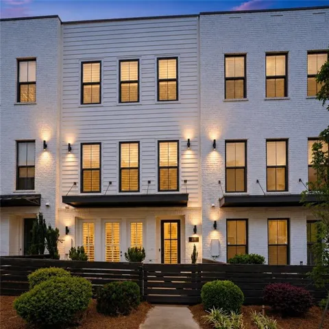 Modern three-story townhome